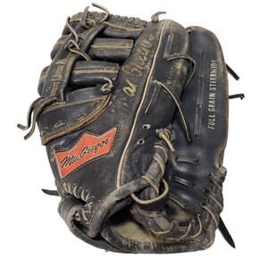 MacGregor K3997 Baseball Glove Right Handed Thrower Mitt Grain Steerhide Black